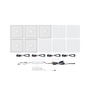 Zapuštěná - P 78413 LumiTiles LED dlaždice čtvercová 5ks sada IP44 100x10mm 230/12V 5x0,75W stmívatelné 2700K bílá umělá hmota/hliník - PAULMANN - foto 19