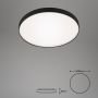 Kruhová - LED stropní svítidlo BRILONER, 13W, 240V, 1400lm, 4000K, černá-bílá - foto 3