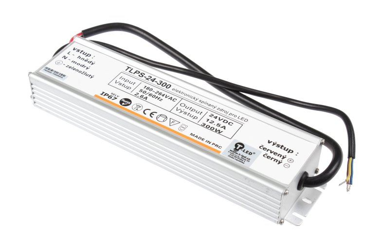 Napájecí zdroje 24V - LED zdroj 24V 300W IP67 - foto 1