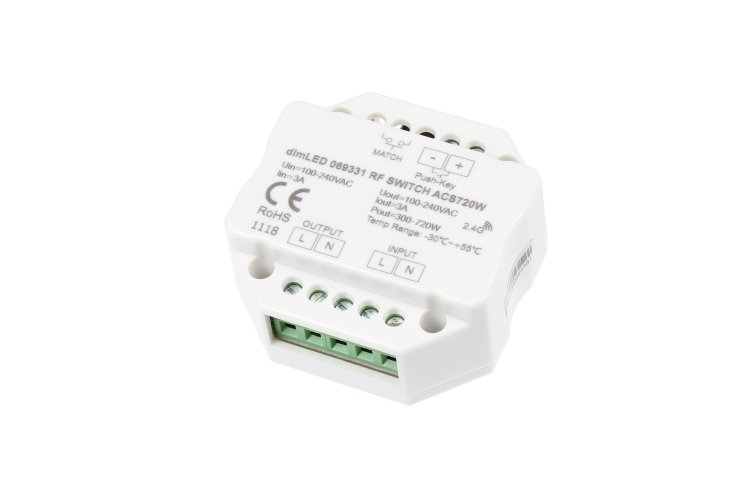Přijímače, stmívače - Spínač dimLED RF ACS720W - foto 1