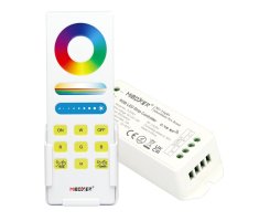 Sady ovladač + přijímač - Sada RGB LED ovladače a přijímače, 2.4GHz, 12-24V, Max. 15V, FUT043A, Mi-Light