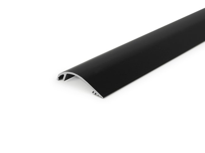 Soklové (obvodové, dekorační) profily - WAY10 LED kryt černý - foto 1