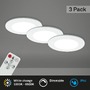 Kruhová - BRI 7034-036 CCT LED vestavná svítidla sada, pr.9,2 cm, 3x LED, 4,8 W, 450 lm, bílé - BRILONER - foto 2