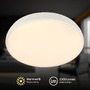 Kruhová - BRILO 3876016 Nikan stropní svítidlo pr.28,5 cm - 22W, 2300lm, LED, stmívatelné, CCT, dálkový ovladač, bílé - BRILO - foto 2