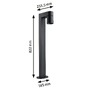 Sloupková - P 94822 LED stojací svítidlo Kimu IP44 822mm 3000K 8W 230V 70° antracit hliník - PAULMANN - foto 2