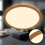 Kruhová - BRILO 7450314 Tava Wood LED stropní svítidlo, přímé a nepřímé osvětlení, ploché, imitace dřeva, kruhové 29 cm - BRILO - foto 2