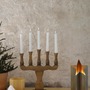 Interiérové dekorace - MAR 706315 Rydboholm hnědý adventní svícen na baterie - Markslöjd - foto 2