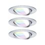 Kruhová - P 92435 LED vestavné svítidlo Nova Coin kruhové 84mm 50° RGBW+ 3x6W 230V hliník broušený hliník - PAULMANN - foto 2
