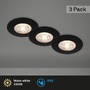 Kruhová - BRI 7044035 LED vestavná svítidla, pr.9 cm, 3x LED, 5 W, 480 lm, černá (starý kód: BRI 7044-035) - BRILONER - foto 2