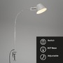 Stolní lampy s klipem - BRILO 7409-014 Svítidlo se svorkou, pr.14 cm, E27, matný chrom - BRILO - foto 2