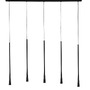 Podélná - NV 9504001 Závěsné svítidlo GOCCIO černý hliník a ocel černý kabel LED 5x7W 230V 3000K IP20 - NOVA LUCE - foto 2