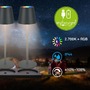 Stolní lampy dekorační - BRILO 7517035 BRILONER Cilano 3ks RGBW stolní bezdrátová lampa, vč. nabíjecí základny, IP44, antracit 7517035 - foto 2