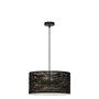 Válec - NV 9555812 Závěsné svítidlo ZANE černý kov zvenku zlatý kov uvnitř E27 2x12W 230V IP20 bez žárovky - NOVA LUCE - foto 2