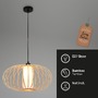 Dekorativní - BRI 4759011 Závěsné svítidlo, 120 cm, 1x E27, max. 10W, barva dřeva - BRILONER - foto 2