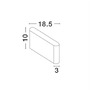 Nástěnná - NV 740404 Venkovní nástěnné svítidlo SOHO tmavě šedý hliník skleněný difuzor LED 2x5W 3000K 220-240V 2x60st. IP54 světlo nahoru a dolů - NOVA LUCE - foto 2