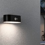 Nástěnná - P 94571 Solární LED venkovní nástěnné svítidlo Adya pohybové čidlo IP44 3000K černá - PAULMANN - foto 2