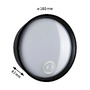 Nástěnná - P 94698 LED venkovní nástěnné svítidlo Platomo pohybové čidlo IP44 kruhové 180mm 3000K 14,5W 230V černá umělá hmota - PAULMANN - foto 2