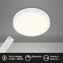 Kruhová - BRILO 3701-016 CCT LED přisazené svítidlo pr. 28 cm, 18 W, 2000 lm, bílé - BRILO - foto 2