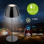 Stolní lampy dekorační - BRILO 7522018 Serina LED bezdrátová stolní lampička IP44, stmívatelná, dotykový vypínač, černá/chrom - BRILO - foto 2