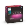 Koupelnová - PH 8720169320895 Hue WACA Xamento podhledové LED svítidlo 3x GU10 5.7W 350lm 2000-6500K RGB IP44, černé - PHILIPS - foto 2