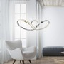 Dekorativní - PN 8222-17 TANJA LED závěsné svítidlo chrom zakřivené stmívatelné křišťálový design moderní SimplyDim 3000K - PAUL NEUHAUS - foto 2