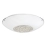 Kruhová - NV 6311803 Stropní svítidlo ERA bílé sklo a křišťál chromovaný kov E27 3x12W - NOVA LUCE - foto 2