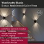 Dekorativní - P 71251 LED nástěnné svítidlo Tharin IP44 3000K 120x104mm 2x3,7W černá - PAULMANN - foto 2