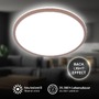 Kruhová - BRILO 3046012 Lana stropní svítidlo pr.28 cm - 15W, 1500lm, LED, přímé a nepřímé osvětlení, neutrální bílá, písková hnědá - BRILO - foto 2