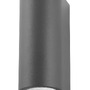 Nástěnná - NV 710022 Venkovní nástěnné svítidlo NERO tmavě šedý hliník skleněný difuzor GU10 2x7W 220-240V IP54 bez žárovky světlo nahoru a dolů - NOVA LUCE - foto 2