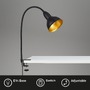 Stolní lampy s klipem - BRI 2603-015 Svítidlo se svorkou pr. 11,4 cm 1x E14 25W černá - BRILONER - foto 2
