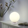 Stolní lampy dekorační - LD 22071-16 LED stolní lampa, koule, bílé, Smarthome, stmívatelné, dálkový ovladač s aplikací Tuya RGB, 2700-5000K - JUST LIGHT - foto 2