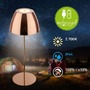 Stolní lampy dekorační - BRILO 7522013 Serina LED bezdrátová stolní lampička IP44, stmívatelná, dotykový vypínač, měď - BRILO - foto 2