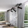 Vícečetná - RED R12472 FADO VI závěsná černá 230V LED 6x3W 45° 3000K - RED - DESIGN RENDL - foto 2