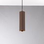 Dekorativní - FAN I-FLUKE-S30Q BRO Závěsné svítidlo Fluke, hranaté, corten, 1 x GU10, 6 x 6 x 30 cm - FANEUROPE - foto 2