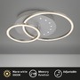 Kruhová - BRILO 3773019 LED stropní svítidlo, 40 cm, paměť, 26W, 2550lm, hliník - BRILO - foto 2