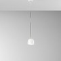 Polokoule - FAN LED-YOYO-S1-BCO Závěsné LED svítidlo Yoyo (bílé, kov + akryl), 6 W, 3000 K, pr. 9,7 x 200cm - FANEUROPE - foto 2