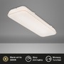 Hranatá - BRILO 3040-016 LED stropní svítidlo 60,7 cm 24W 2800lm bílé - BRILO - foto 2