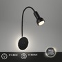 S ramenem - BRI 2178015 Přímé a nepřímé osvětlení nástěnné svítidlo, 39 cm, 1x E14, max. 10W, černá - BRILONER - foto 2