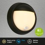 Nástěnná - BRI 3785015 Puni LED venkovní nástěnné svítidlo, pohybové čidlo, soumrakový senzor, nabíjecí, černá - BRILONER - foto 2
