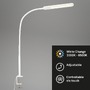 Stolní lampy pracovní - BRILO 2389-016 LED CCT dotykový vypínač svítidlo se svorkou 110 cm 8W 600lm bílé - BRILO - foto 2