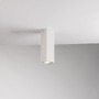 Downlight - FAN I-FLUKE-PLQ20 BCO Stropní svítidlo Fluke, hranaté, bílé, 1 x GU10, 6 x 6 x 20 cm - FANEUROPE - foto 2