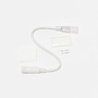 Příslušenství - DLED 2DN22 DecoLED Prodlužovací kabel pro dvoustranný LED Neon, IP67, 230V, 25 cm, bílý, samičí 2DN22 - foto 2