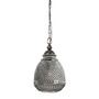 Dekorativní - NV 8381442 Závěsné svítidlo TOULON šedé sklo tmavě hnědá základna a řetěz E27 1x12W IP20 bez žárovky - NOVA LUCE - foto 2
