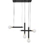 Podélná - NV 9157904 Závěsné svítidlo CAYO opálové sklo a akryl mosaz a černý hliník LED 20W 230V 3000K IP20 - NOVA LUCE - foto 2