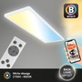 Hranatá - BRILO 7529016 Tava LED stropní svítidlo, Smart, ovládání hlasem nebo v aplikaci, dálkové ovládání, bílé - BRILO - foto 2