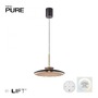 Kruhová - PN 2195-97 Závěsné svítidlo PURE E-Moon LED 10W 2700-5000K + LED 8W 2700-5700K bronz / tmavý amber - PAUL NEUHAUS - foto 2