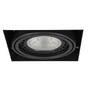 Hranatá - AZZ AZ2872 Stropní zápustné bodové svítidlo Azzardo Nova 1 GIPs black/black AZ2872 GU10+ADAP111/ES111 1x40/1x50W IP20 15cm černé - AZZARDO - foto 2