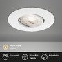 Kruhová - BRI 7048-016 LED vestavné svítidlo, pr. 9 cm, 4,9 W, bílé - BRILONER - foto 2
