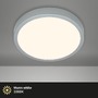 Kruhová - BRILO 3703-014 LED přisazené svítidlo pr. 38 cm, 24 W, 2000 lm, stříbrná - BRILO - foto 2