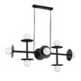 Podélná - NV 9043307 Závěsné svítidlo PIELO černý kov opálové sklo G9 8x5W 230V IP20 bez žárovky - NOVA LUCE - foto 2